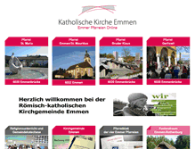 Tablet Screenshot of kath-emmen.ch